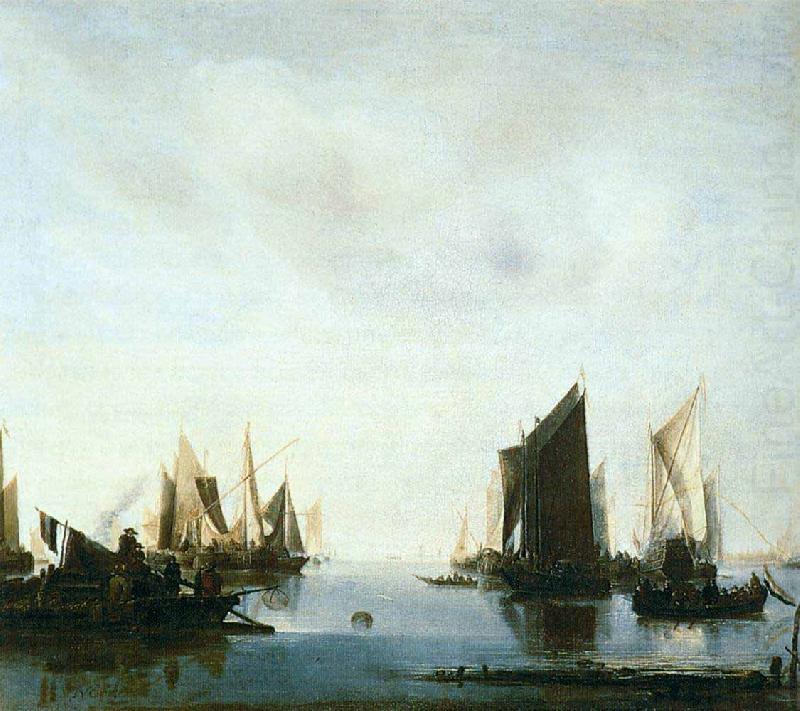 Seascape with Sailing Boats, Jan van de Cappelle